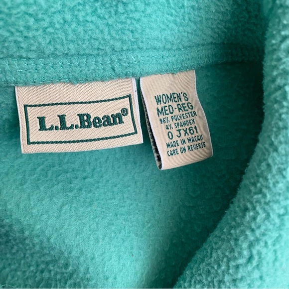 L.L. Bean Fleece Jacket Size Medium - Picture 4 of 6